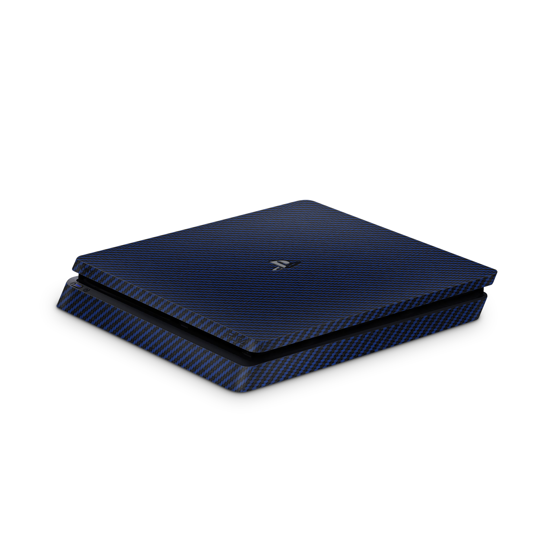 Blue Carbon Fiber - PS4 Slim Console Skin