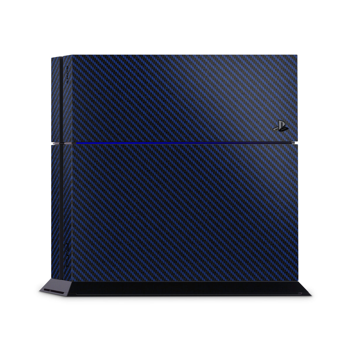 blue-carbon-fiber-sony-ps4-console-skin-sticker-wraps