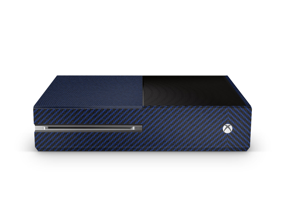 blue-carbon-fiber-xbox-one-console-skin-sticker-wrap