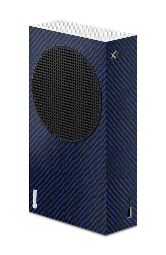 blue carbon fiber vinyl console skin sticker wrap xbox series s