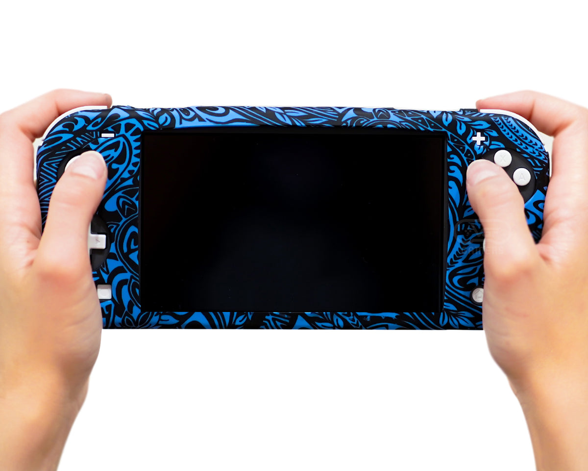 blue case protector flower floral for nintendo switch lite