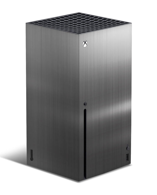 brushed metal steel texture xbox series x console skin