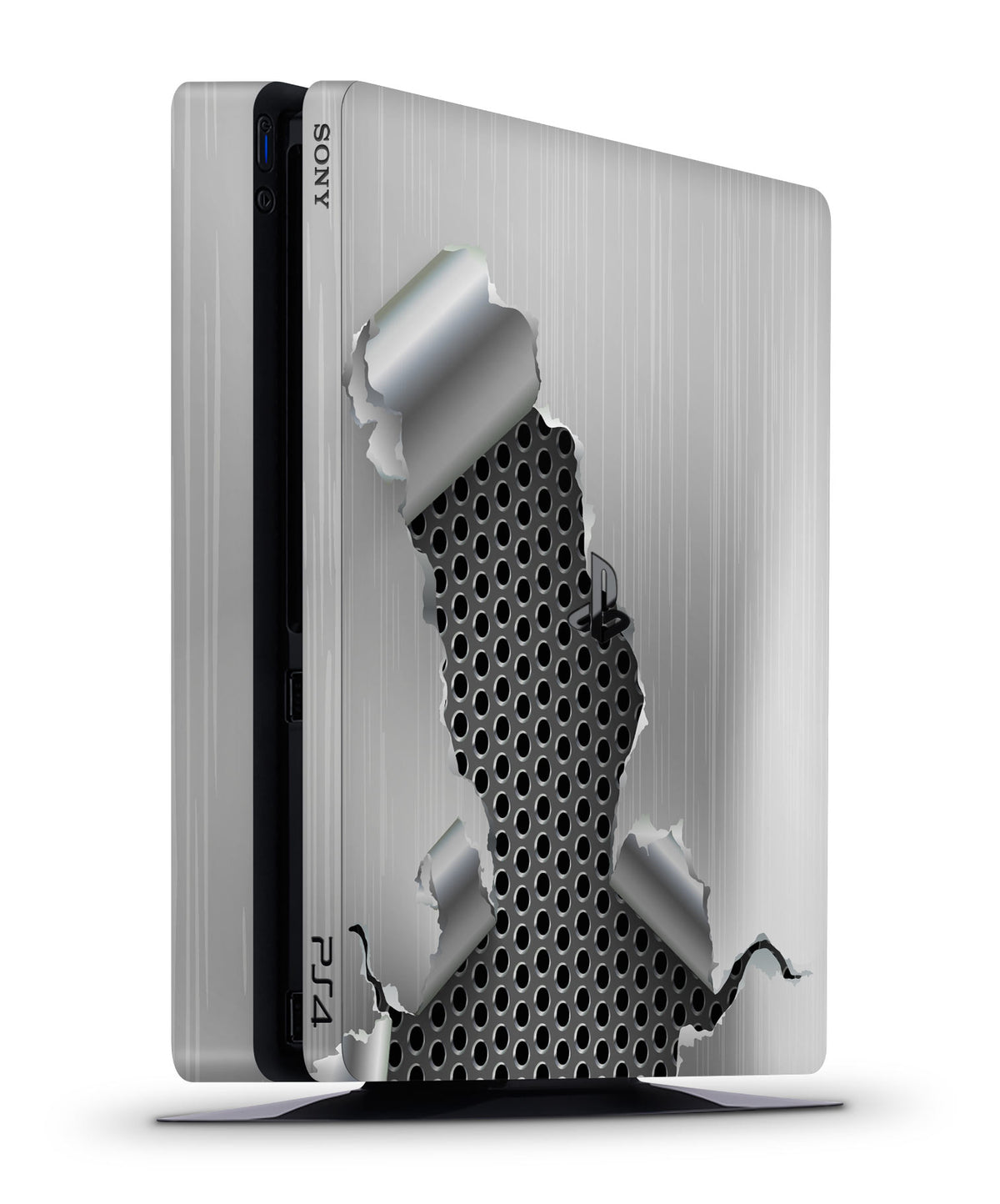 metal-metallic-ps4-slim-console-skin-sticker