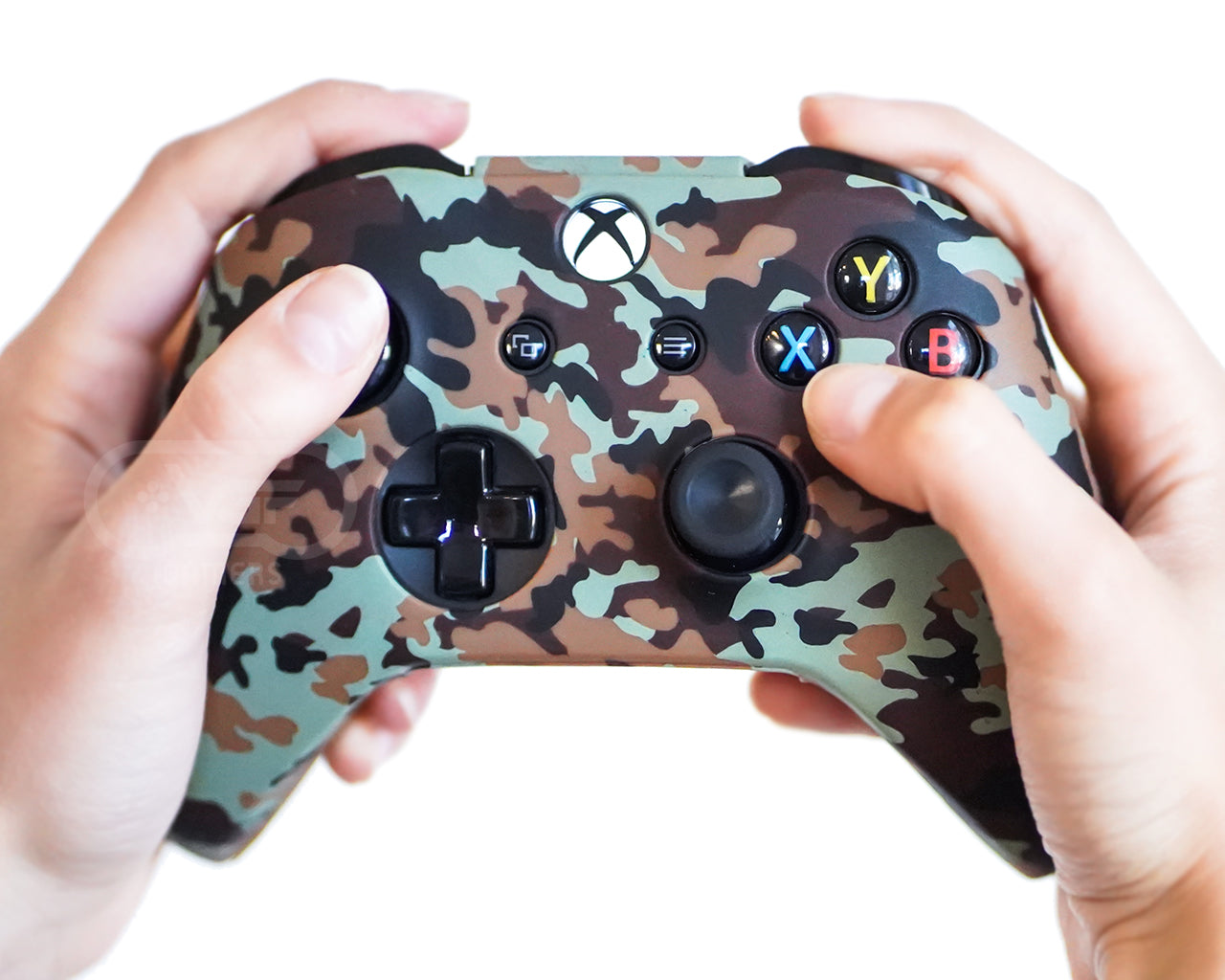 woodland camo xbox one s x silicone controller case cover