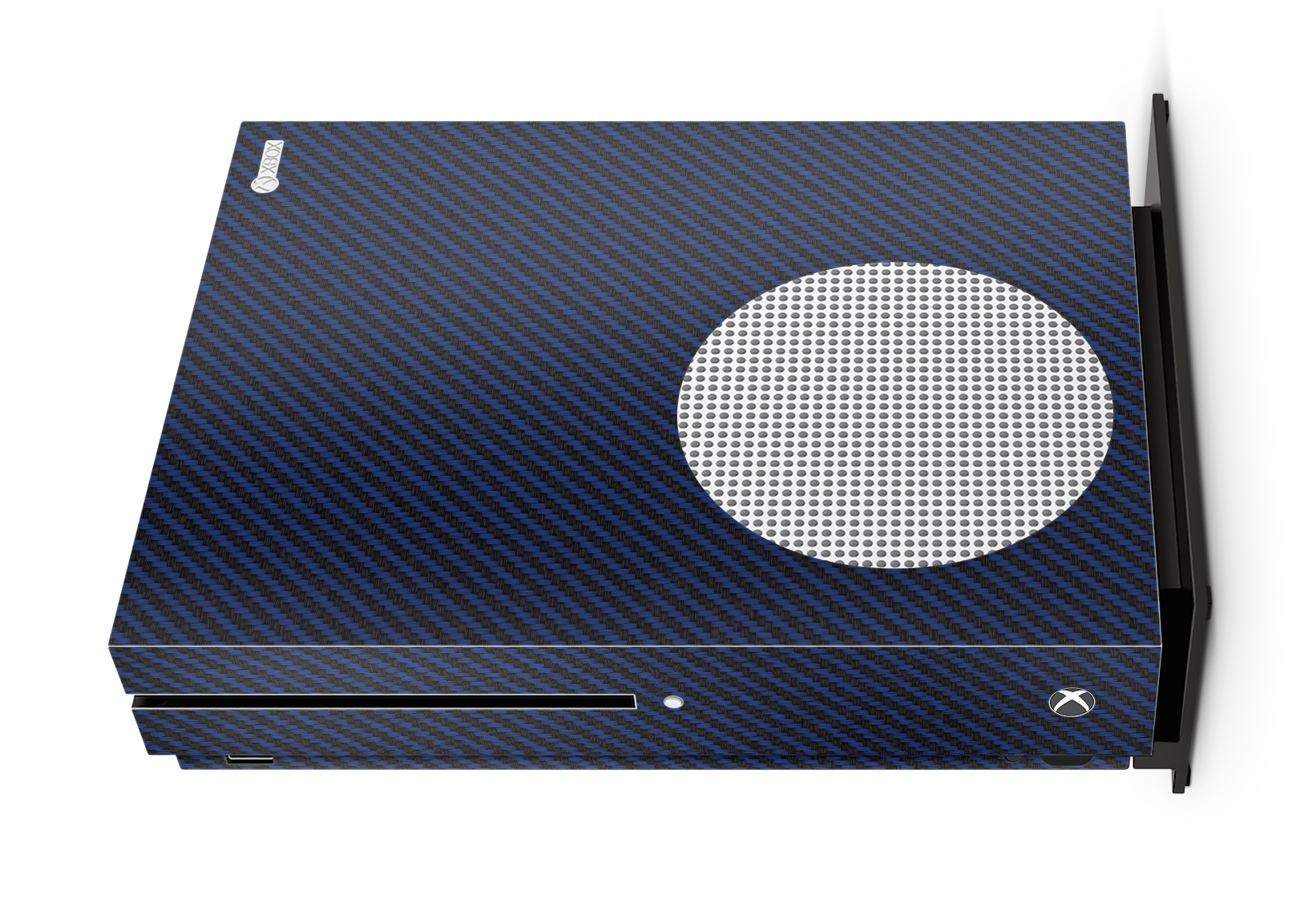 blue carbon fiber console skin sticker for xbox one s
