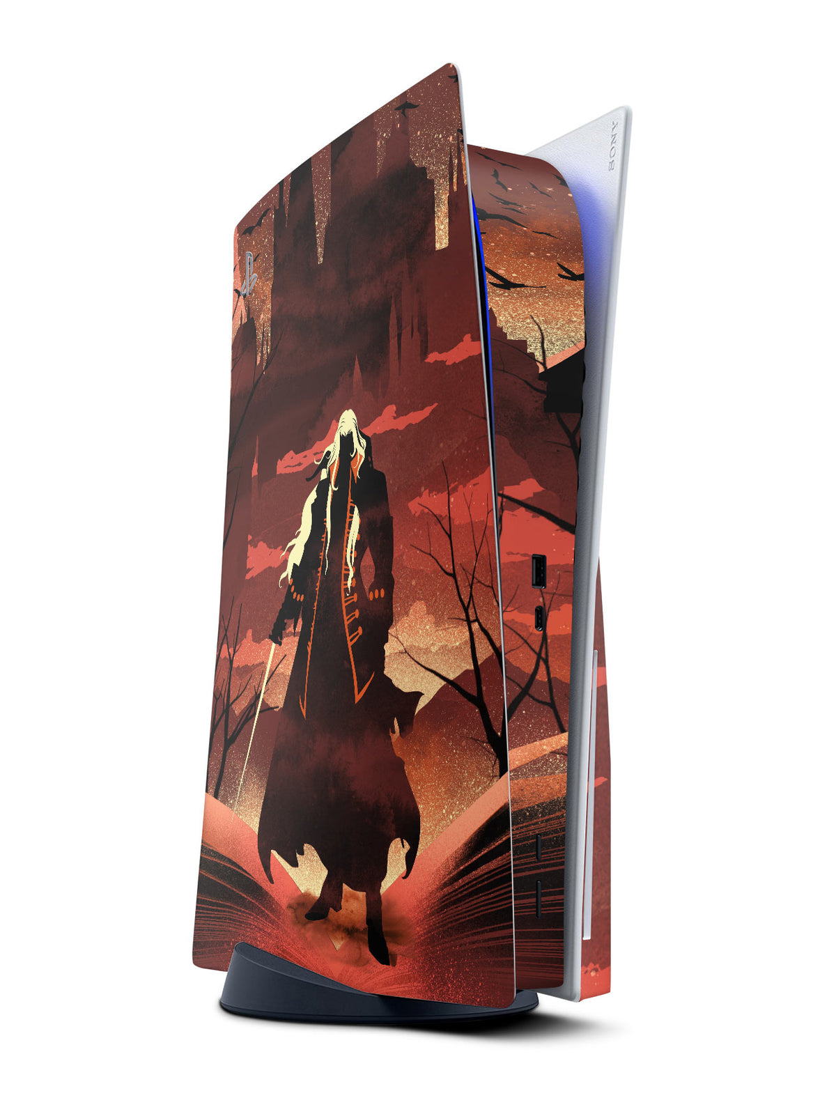 castlevania alucard ps5 console skin vinyl wrap stickr