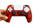 Crimson Red Camo - PS5 Controller Skin