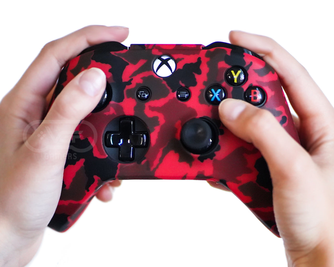 Crimson Red Camo - XBOX One Controller Skin