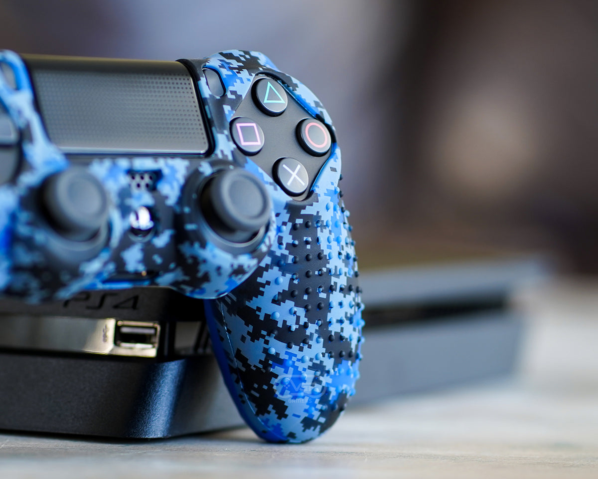 Blue Digital Camo - PS4 Controller Skin