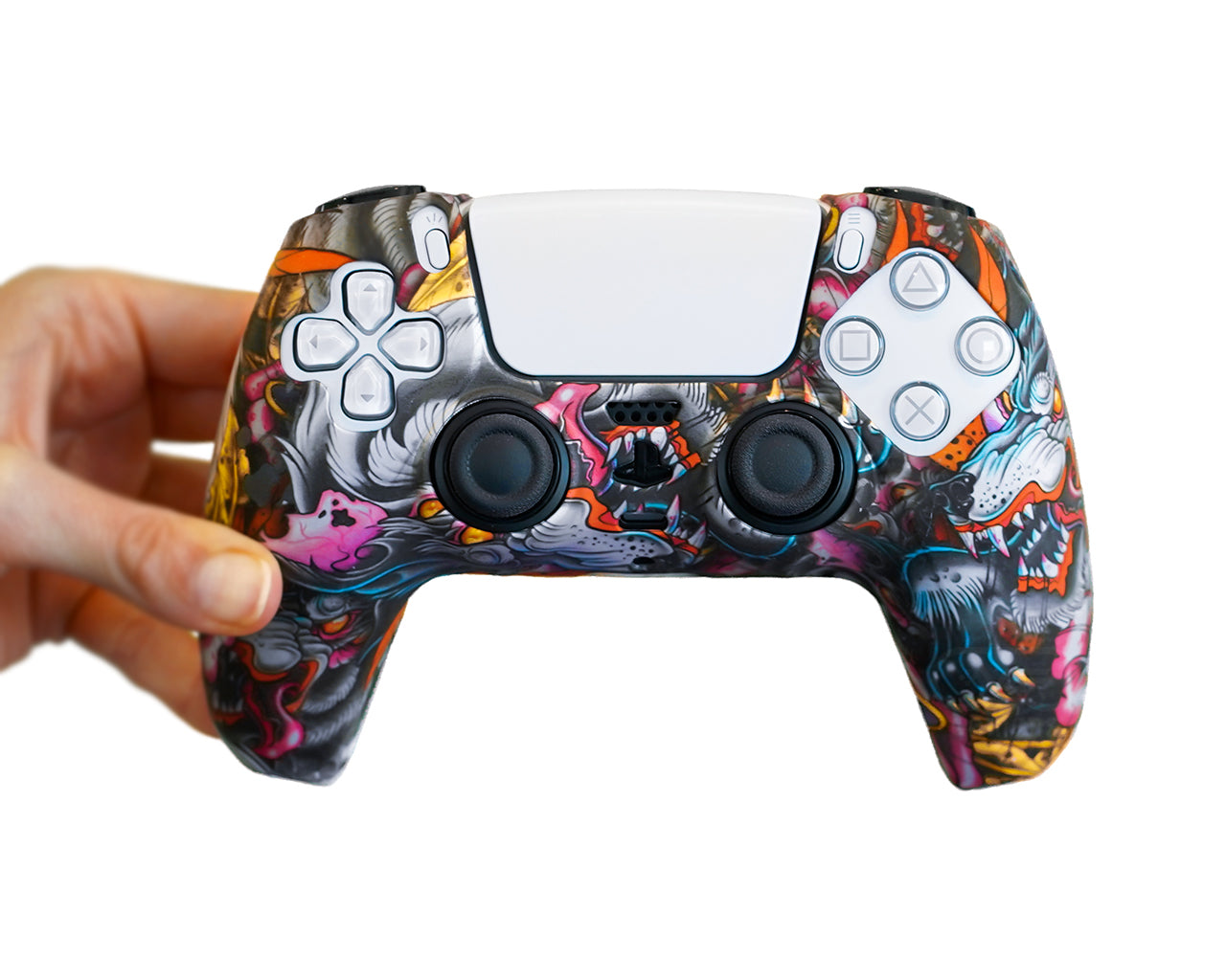 dragon ps5 controller skin silicone case cover grip