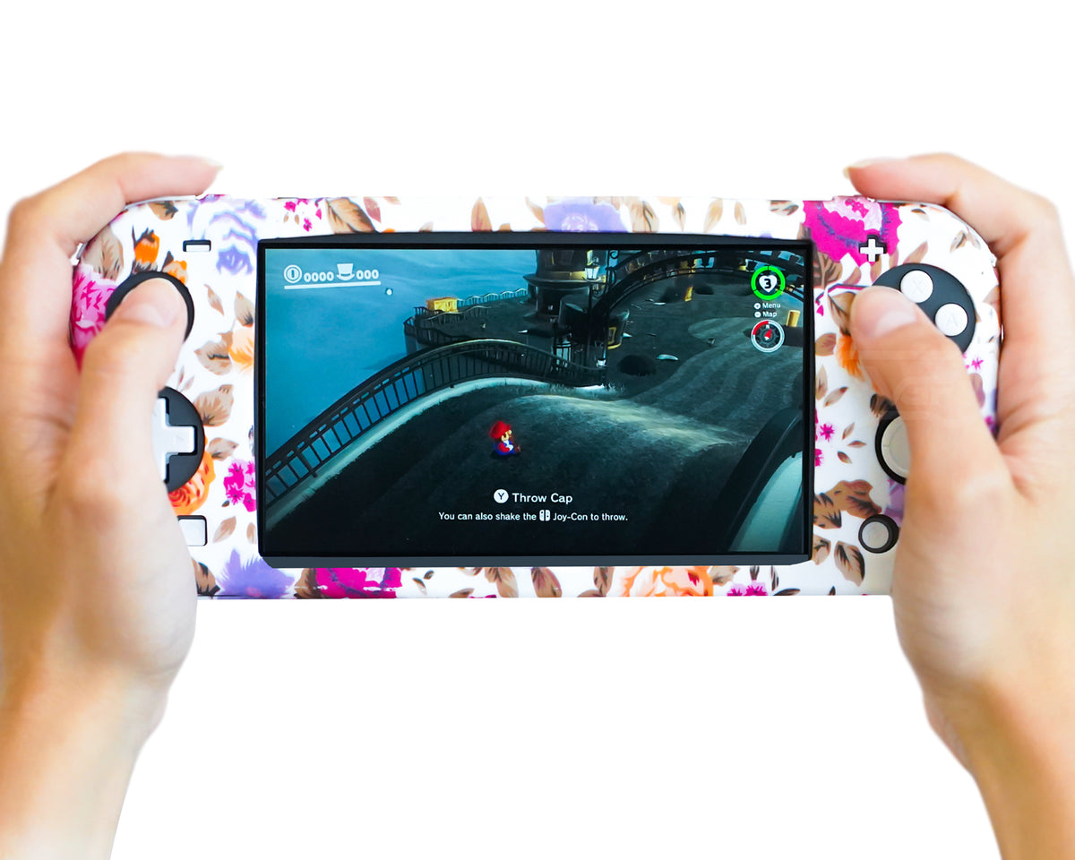 floral flowers roses nature nintendo switch lite case