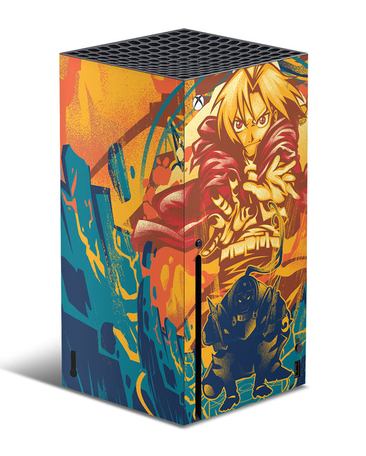 fullmetal alchemist xbox series x console skin wrap