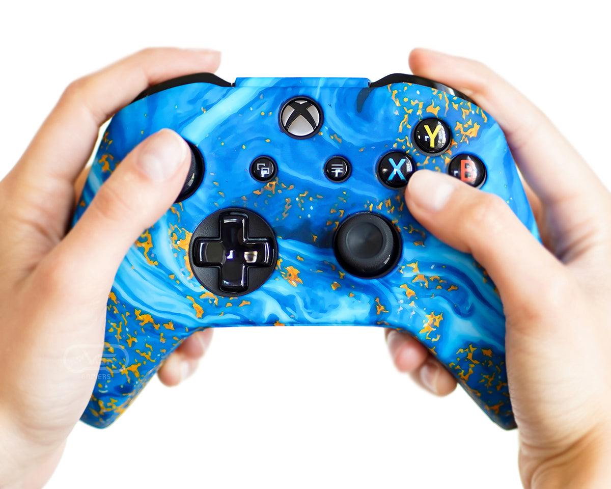 fusion water xbox one s x controller cover silicone skin case grips