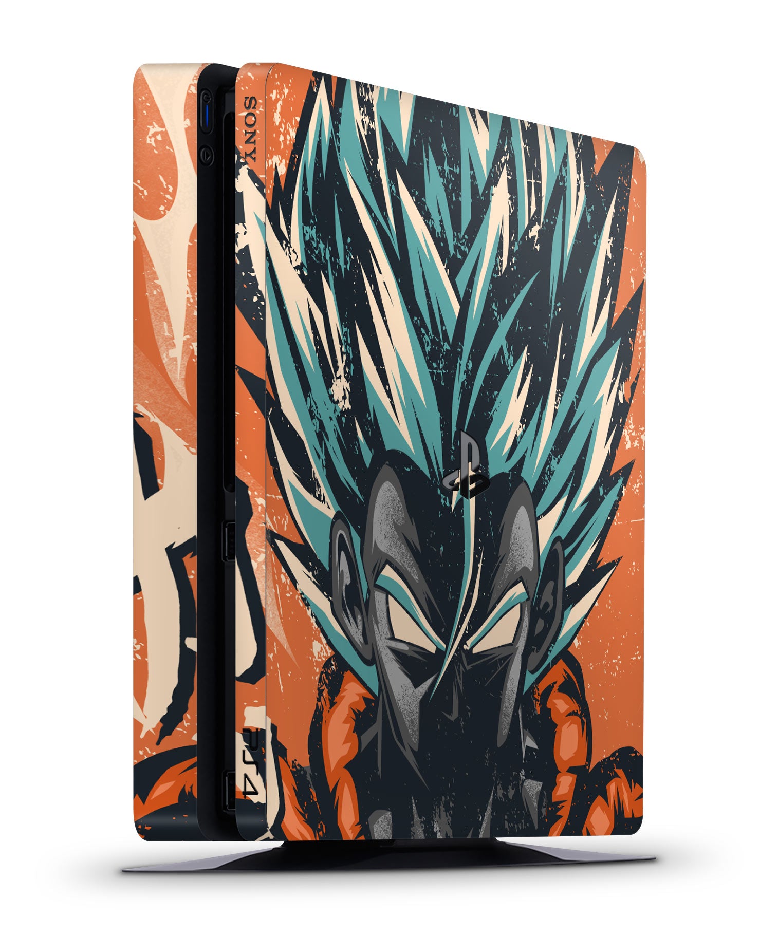 gogeta-retro-ps4-slim-console-skin
