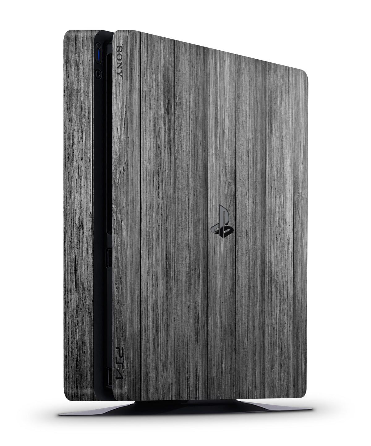 gray-wood-texture-ps4-slim-console-skin-vinyl-wrap