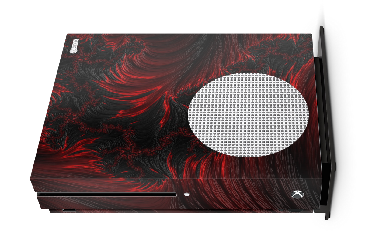 lava flow xbox one s console skin sticker vinyl wrap