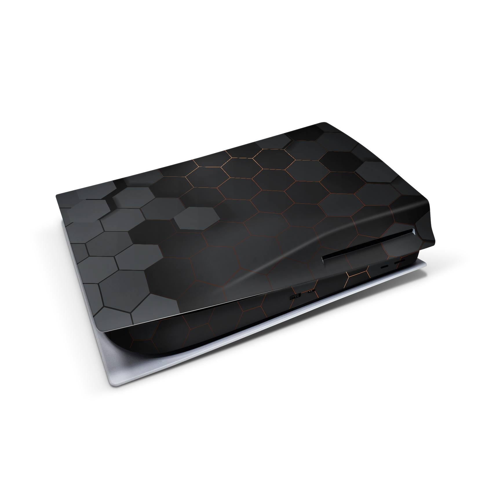 black gold hex ps5 skin console wrap