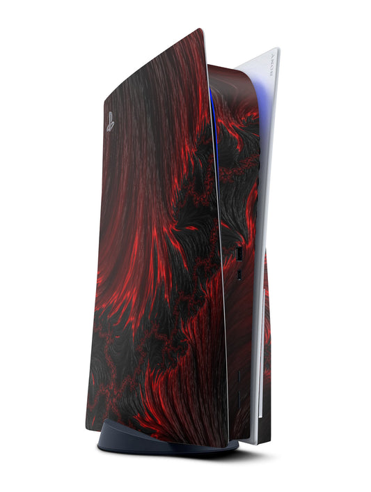 lava flow hell abstract ps5 console skin