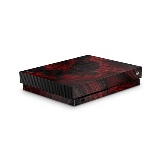 lava hell xbox one x console skin abstract