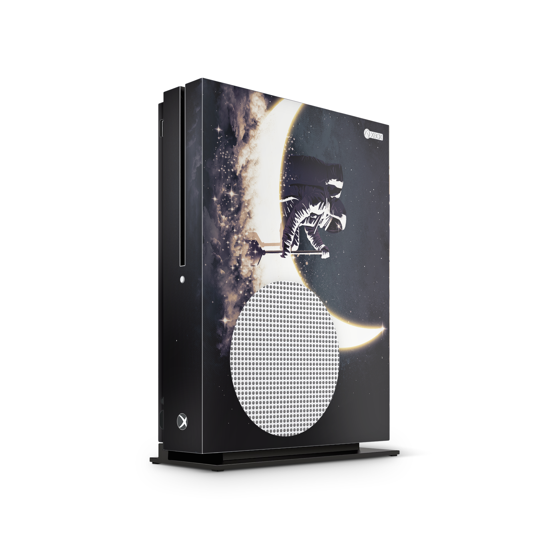 moon-space-galaxy-xbox-One-S-console-skin