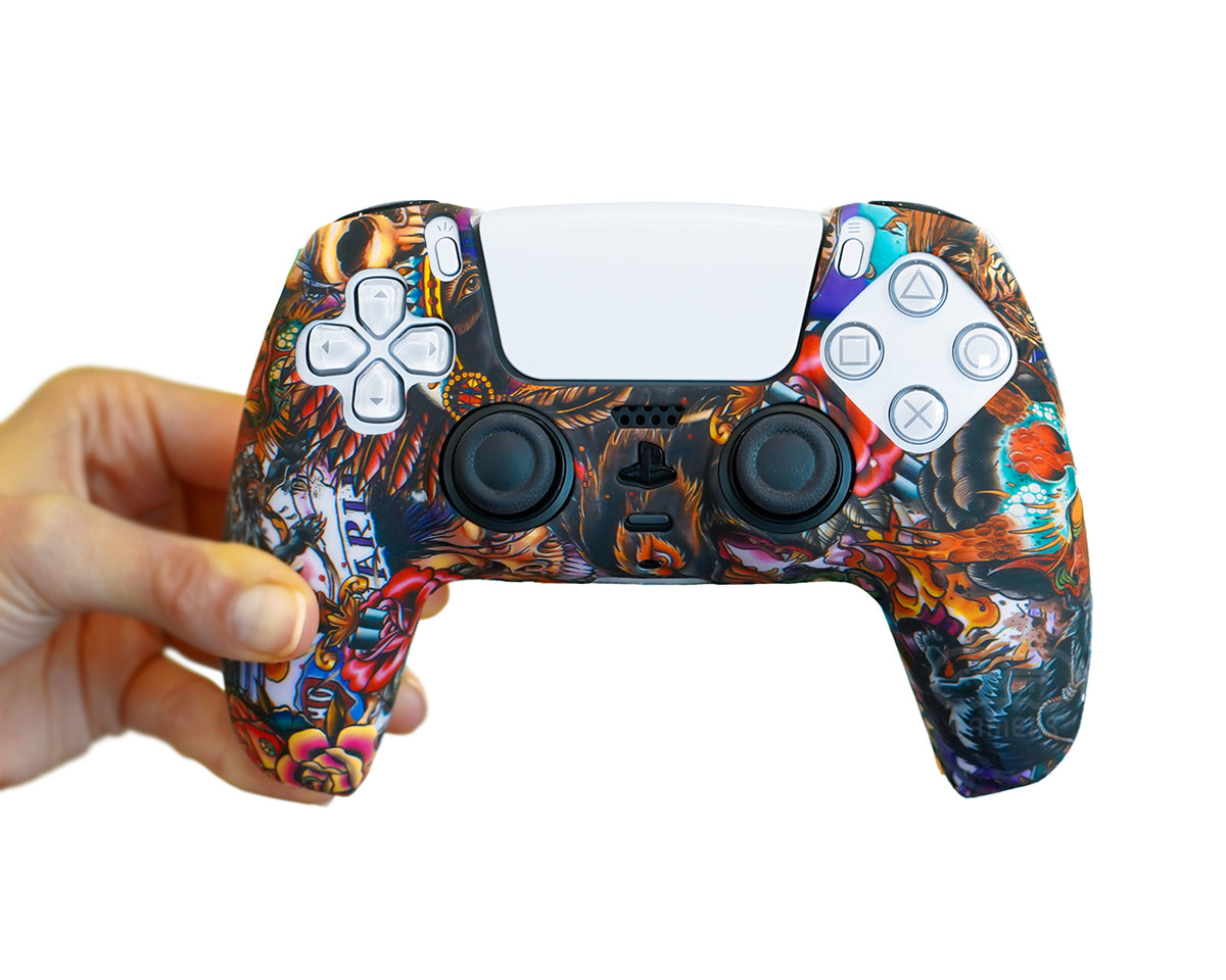 mural-art-ps5-controller-silicone-case-cover-wrap-grip