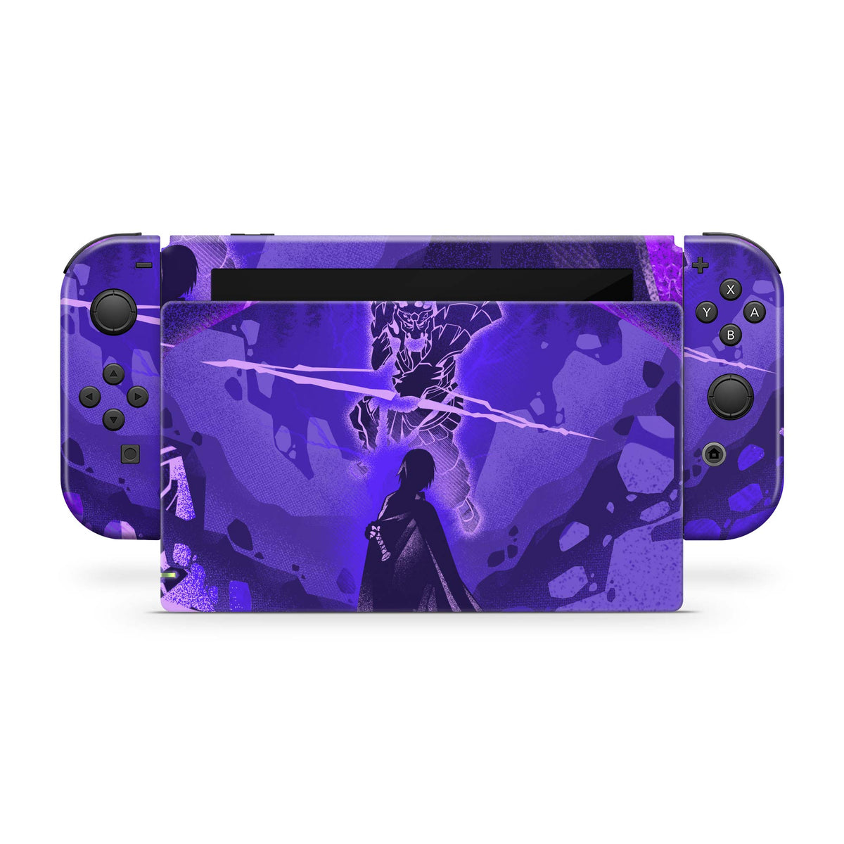 naruto sasuke skin nintendo switch joy-cons dock charger