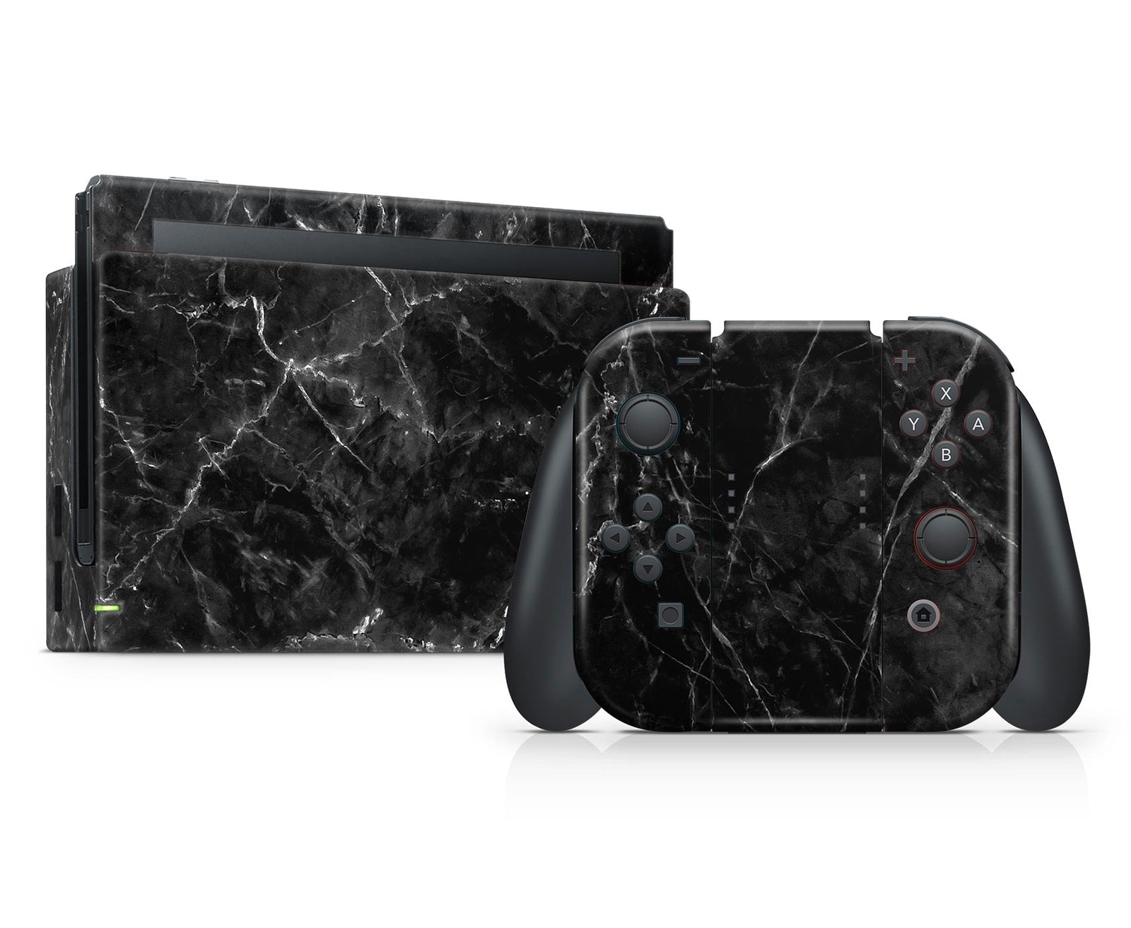 black marble nintendo switch skin