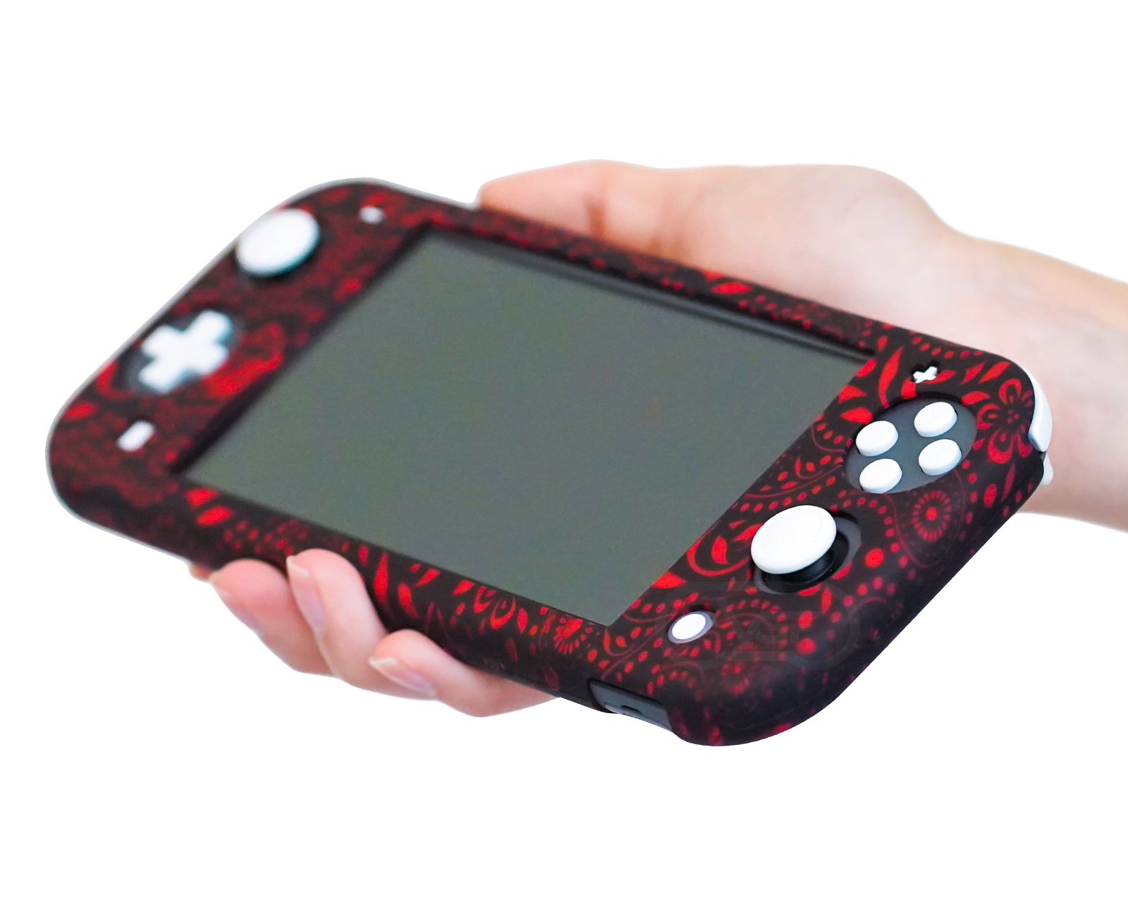 floral flowers nintendo switch lite case