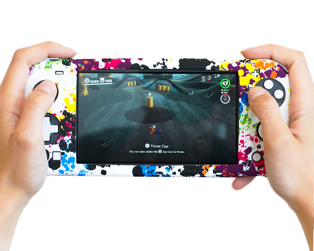 paint splatter nintendo switch lite case cover wrap