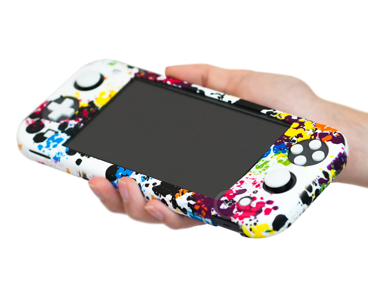 paint splatter nintendo switch lite case cover wrap