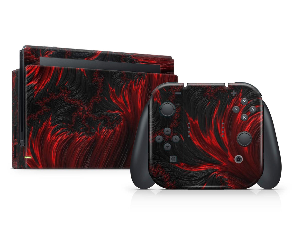 lava skin nintendo switch joy cons dock