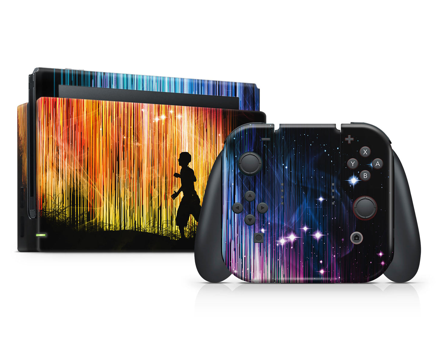 northern lights skin for nintendo switch joy-cons
