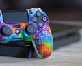 paint splatter ps4 silicone controller case cover skin grip
