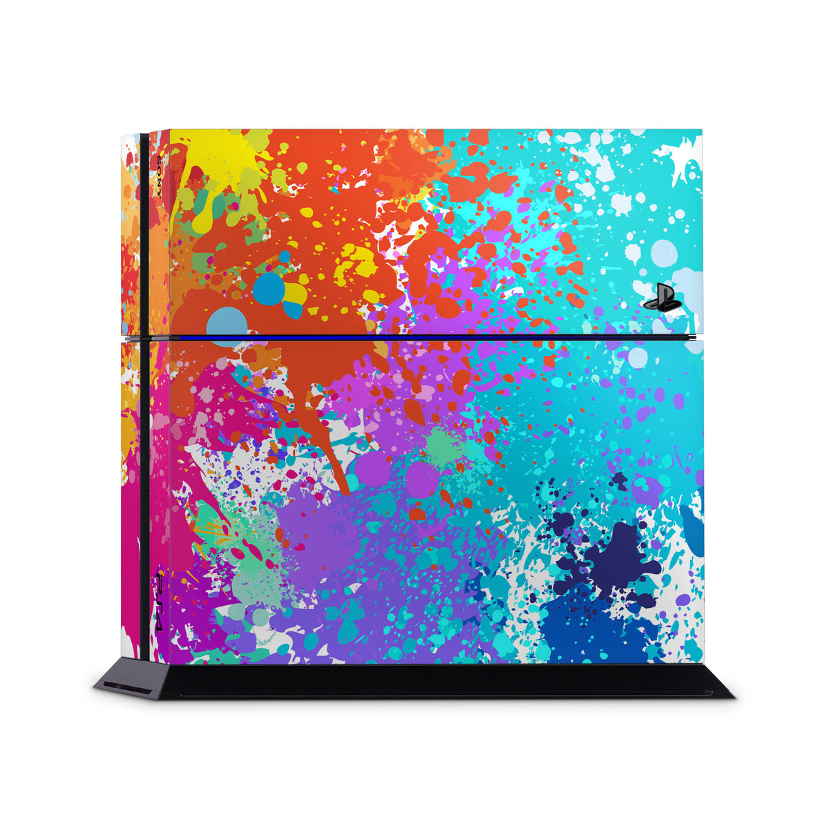 paint splatter ps4 console skin vinyl wrap