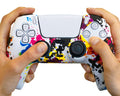 paint splatter silicone controller case for sony ps5 playstation dualsense