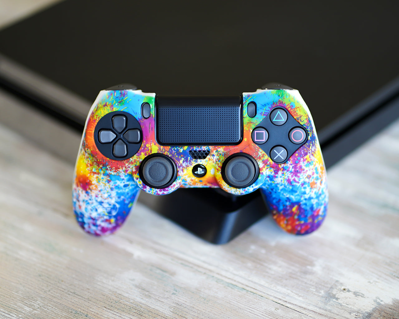 vgfgamers proflex paint splatter silicone case skin wrap cover