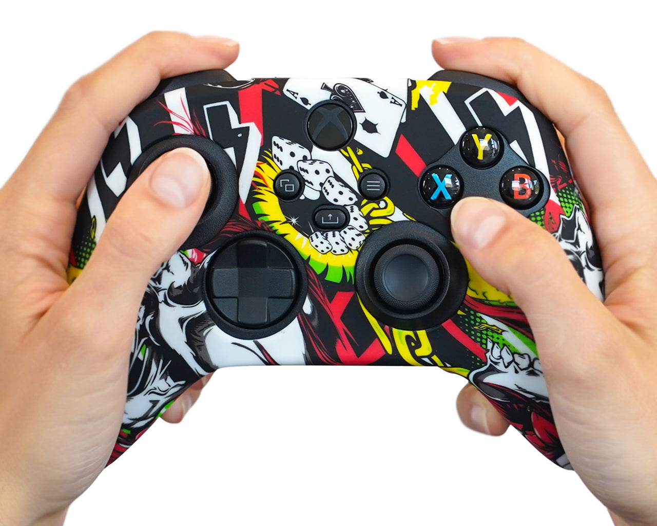 poker gambit xbox series x s controller skin grip