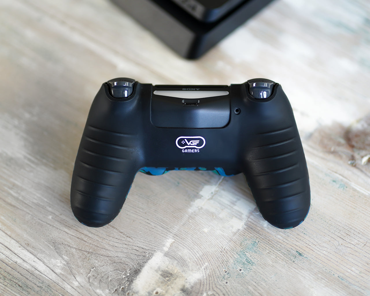 blue camo controller skin ps4 silicone case cover grip