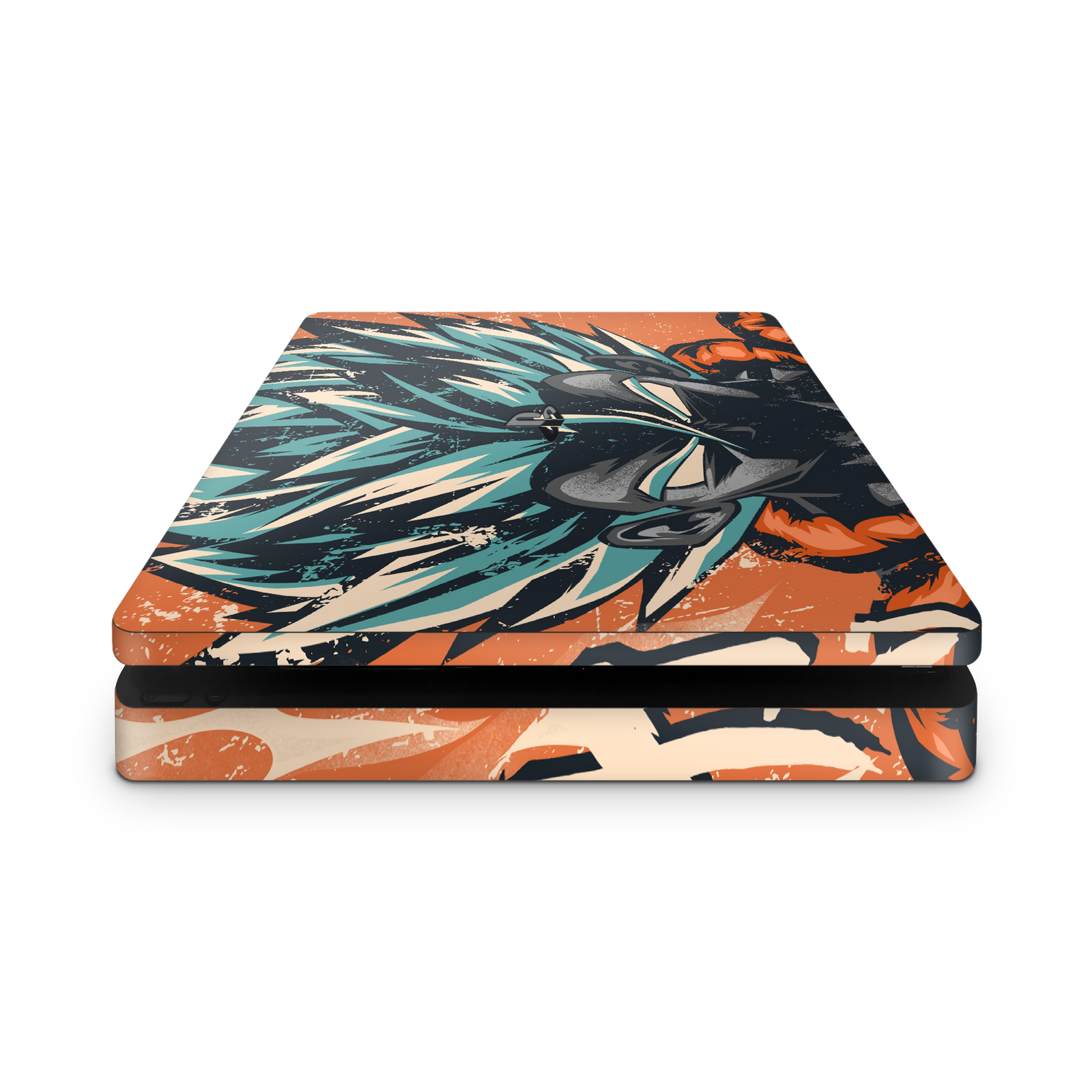 gogeta-retro-ps4-slim-console-skin