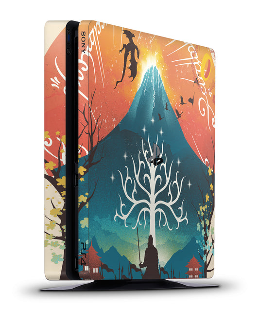 lord of the rings console skin sticker ps4 slim