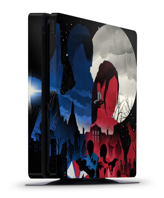 ps4 slim resident evil console wrap