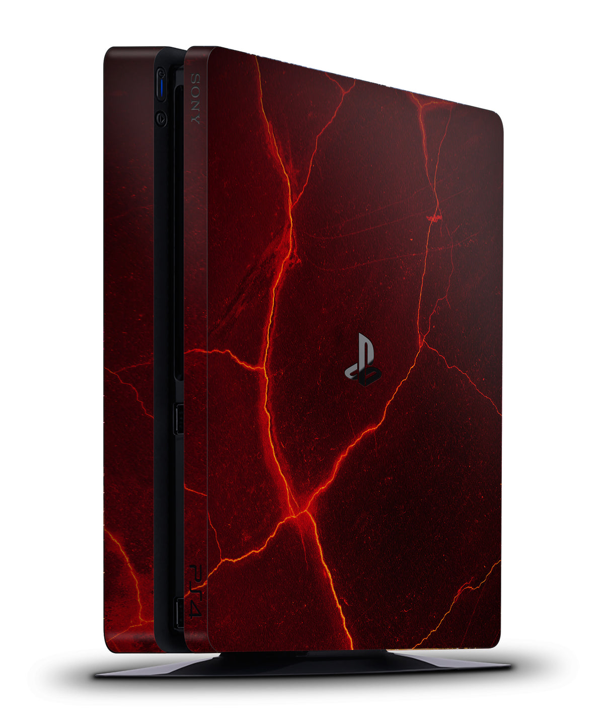 lava cracked earth console skin for ps4 slim sony