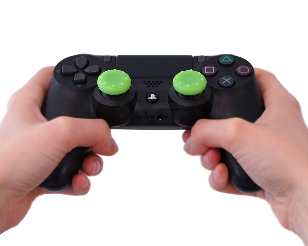 ps4 dualshock4 playstation thumbsticks green