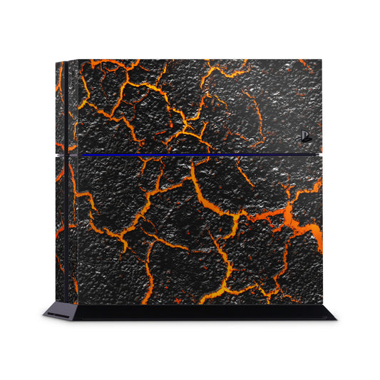 magma lava ps4 console skin vinyl wrap