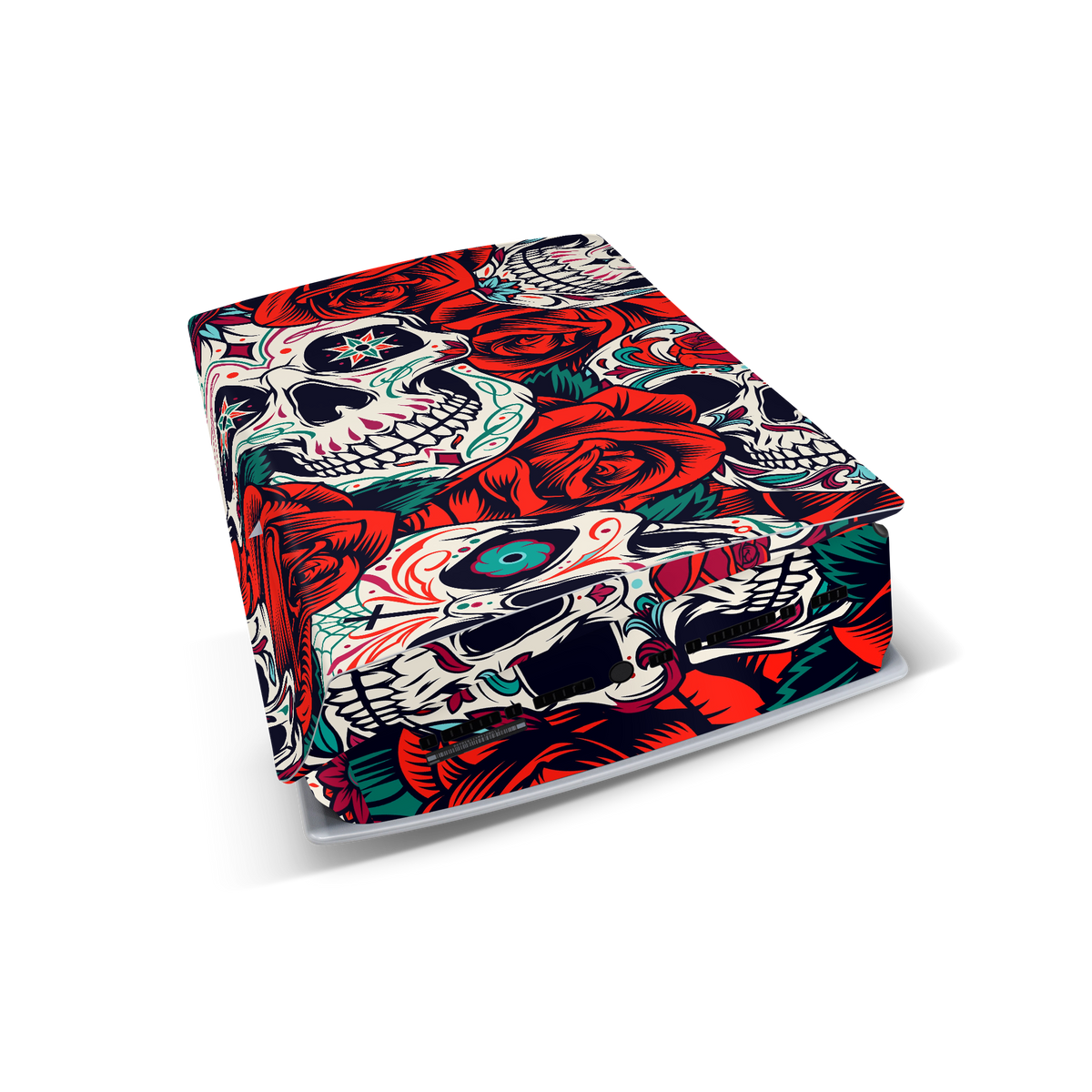 sugar skulls calavera ps5 console skin sticker