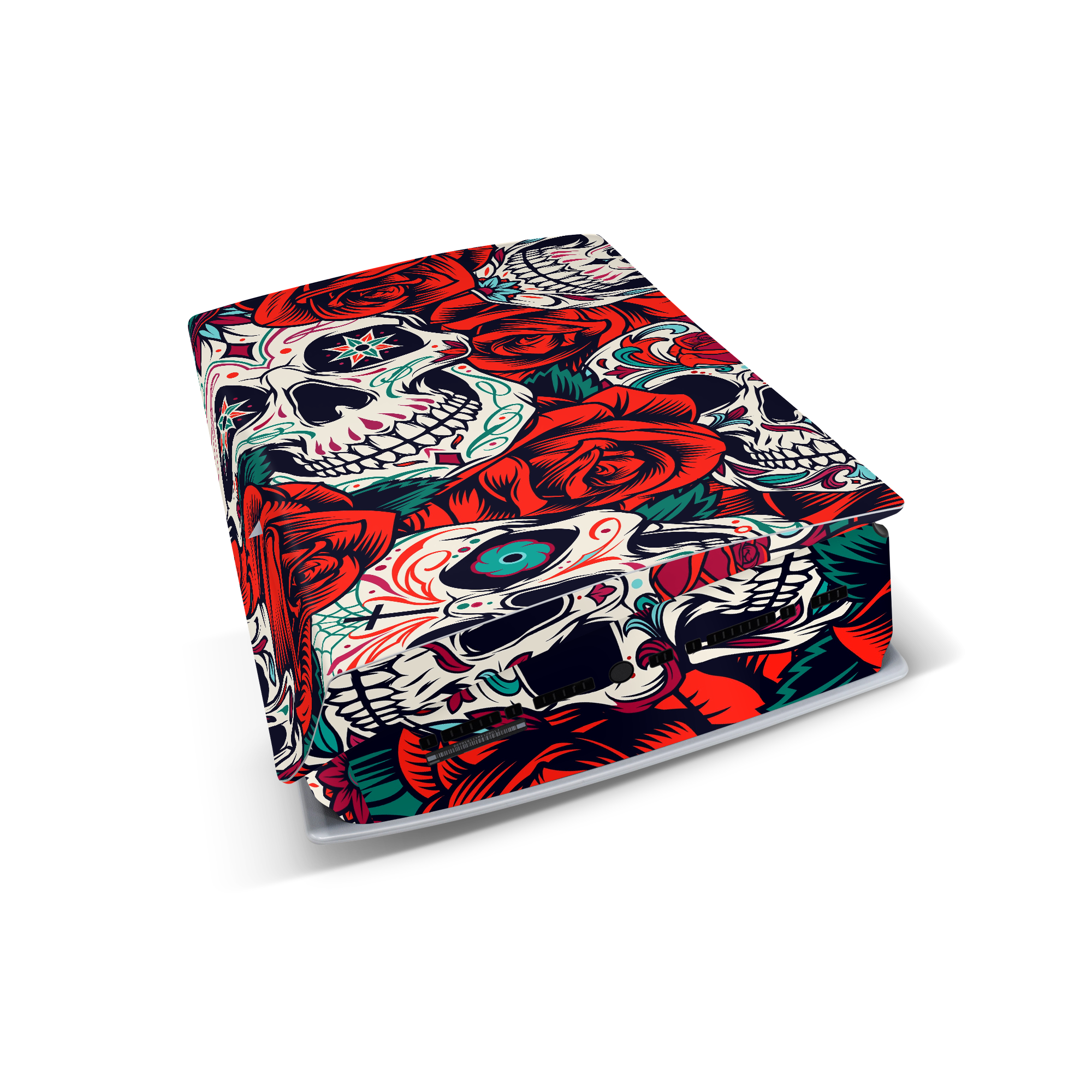 sugar skulls calavera ps5 console skin sticker