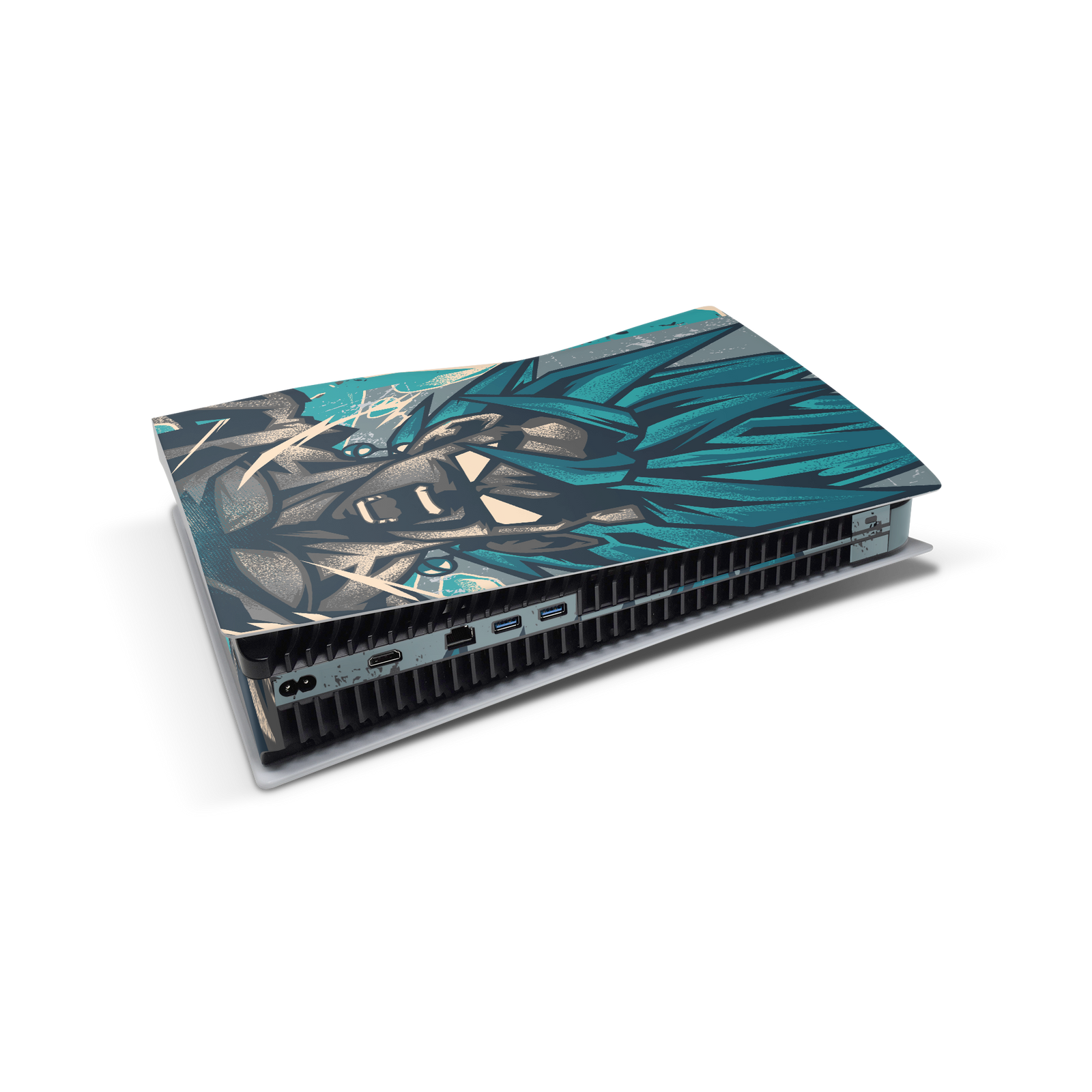 gogeta ps5 vinyl console skin sticker wrap