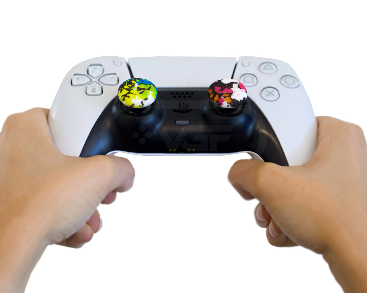 paint splatter thumbstick grips ps5 xbox