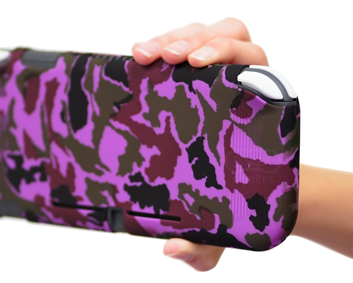 purple switch lite case camouflage