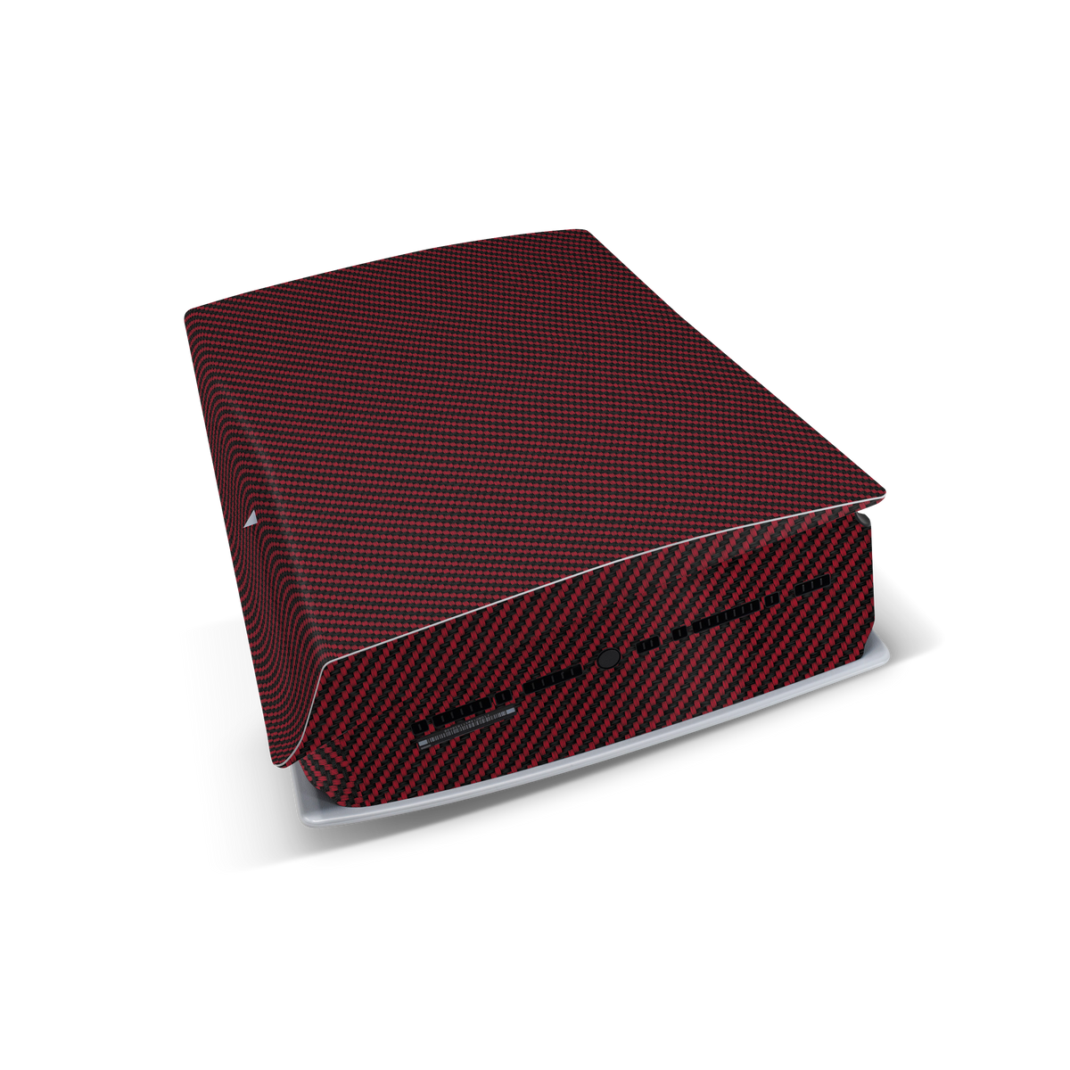 red carbon fiber skin for ps5 disc digital